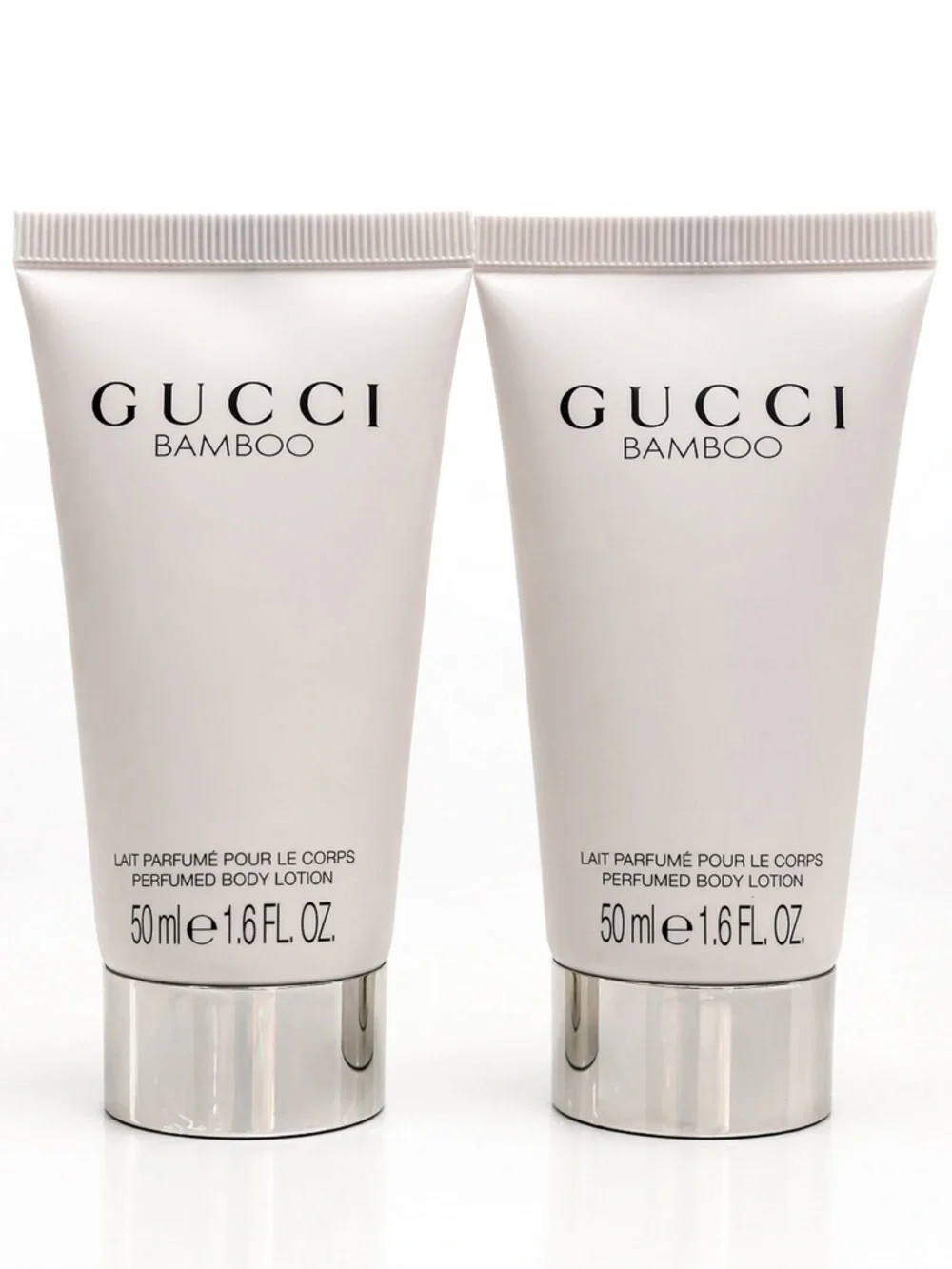 Gucci Bamboo Perfumed Body Lotion - White & Silver (2 x 50 ml)